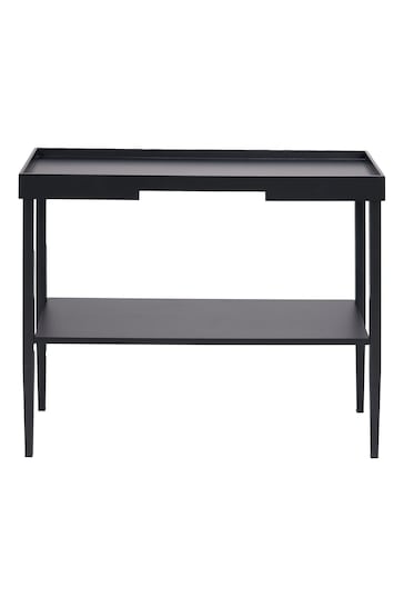 Pacific Black Marnie Wood Console Table with Shelf