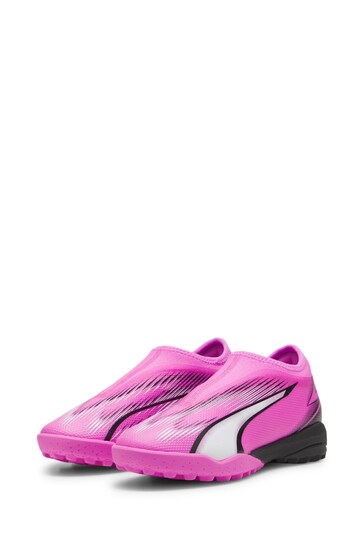 Puma Pink Kids Ultra Match Ll Tt Unisex Mid Football Boots
