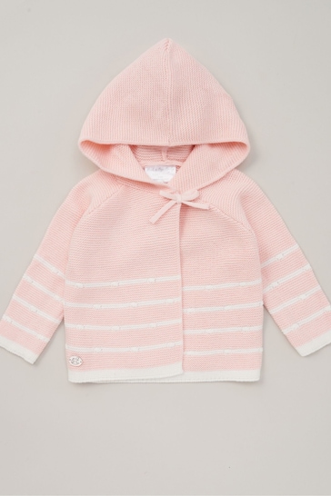 Rock-A-Bye Baby Boutique Pink Knit Cardigan & Trousers Outfit Set