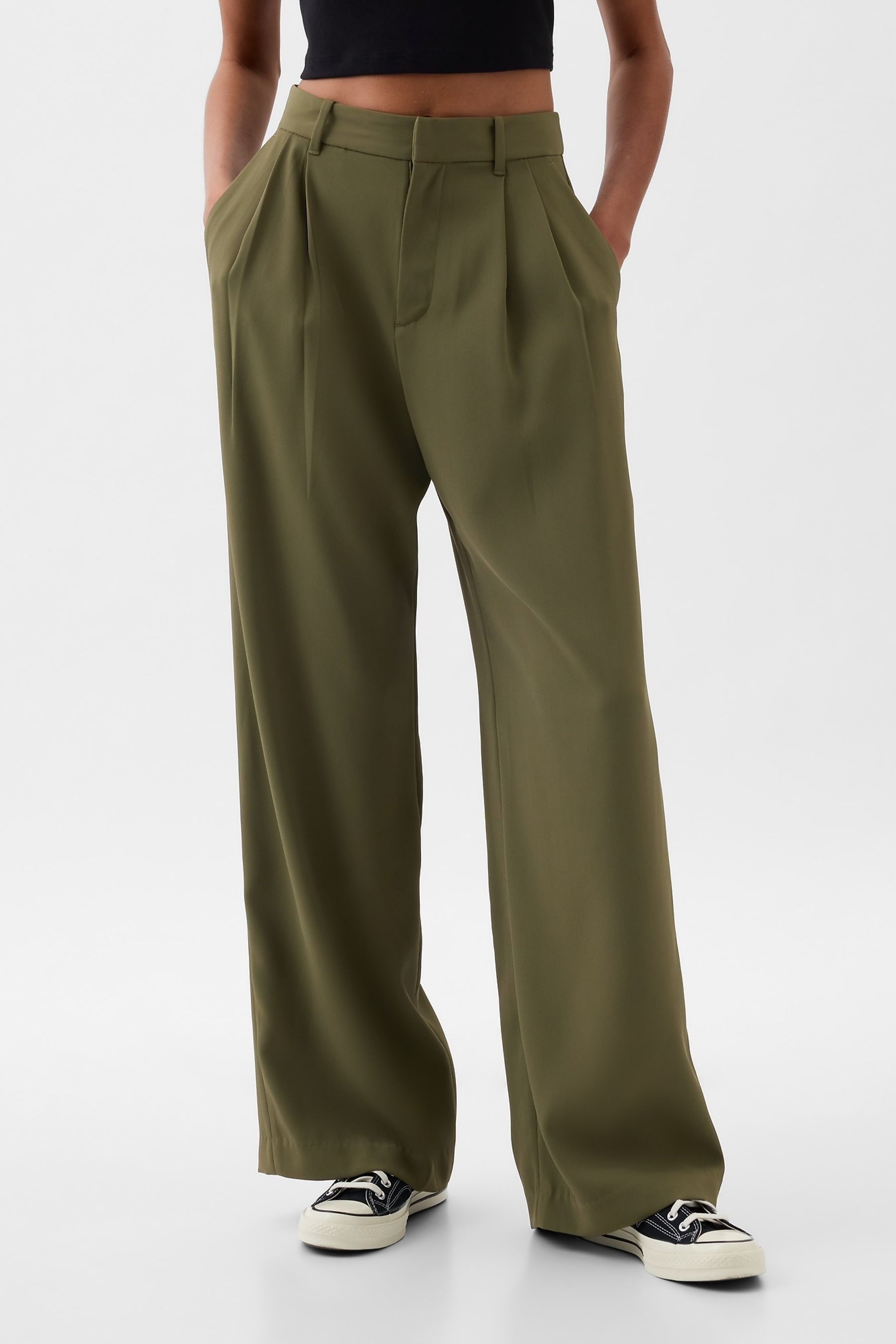 Gap pleated pants shop
