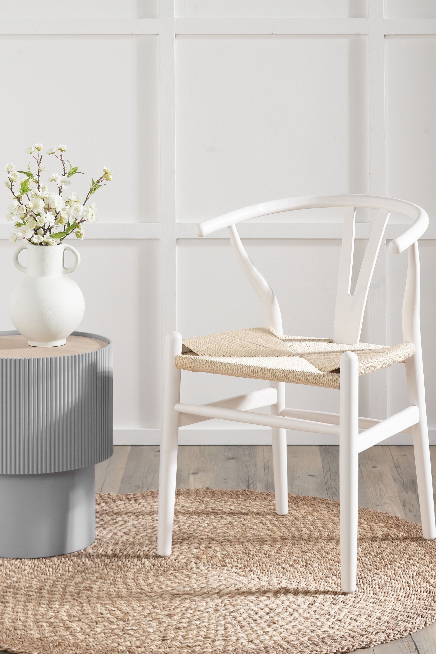 White rope dining chair hotsell
