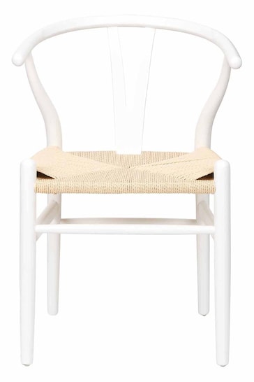 Pacific White Beech Wood and Natural Rope Dining Chair