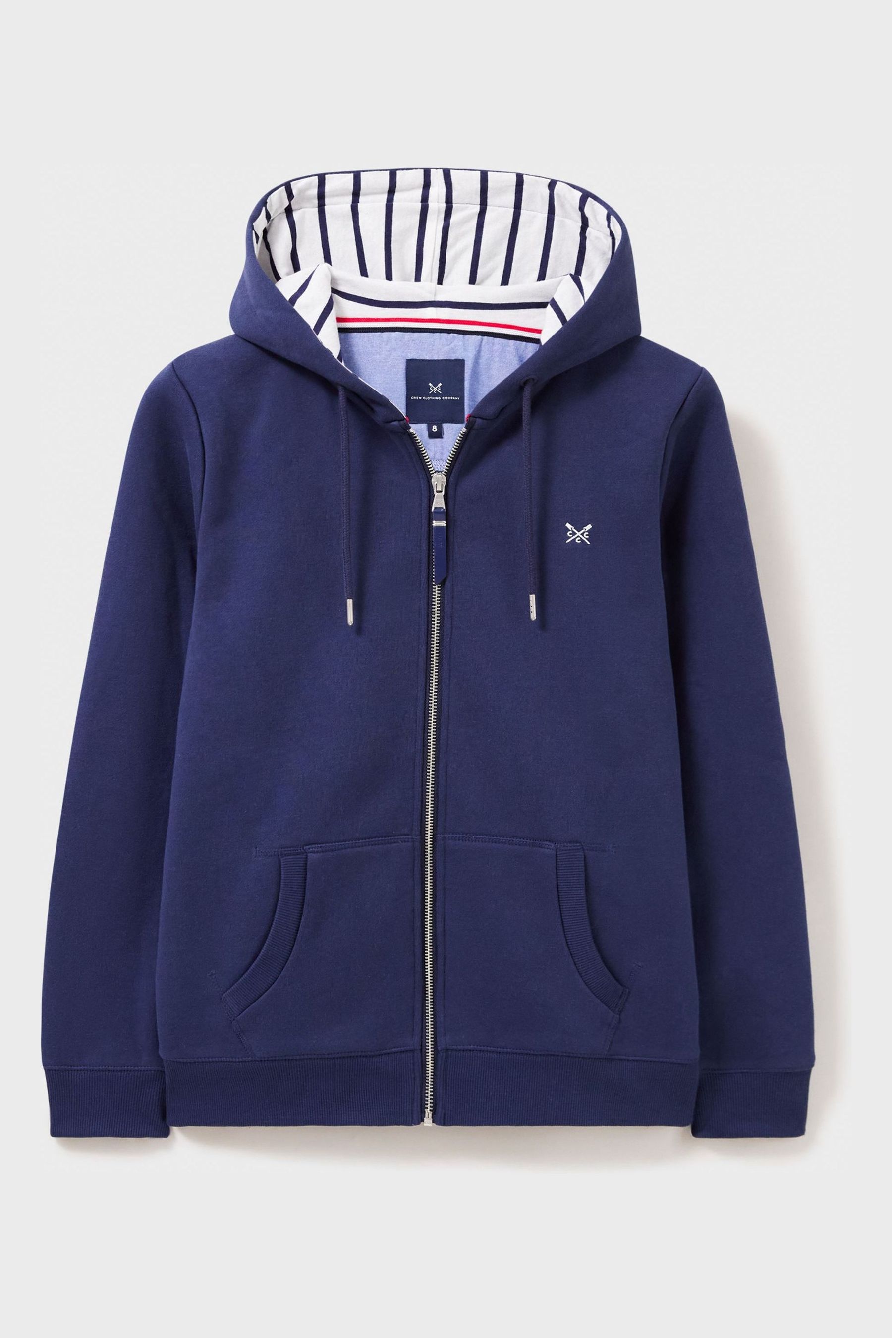 Buy Crew Clothing Company Blue Cotton Hoodie from the Next UK