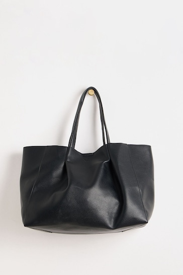 Oliver Bonas Aria Slouch Black Tote Bag