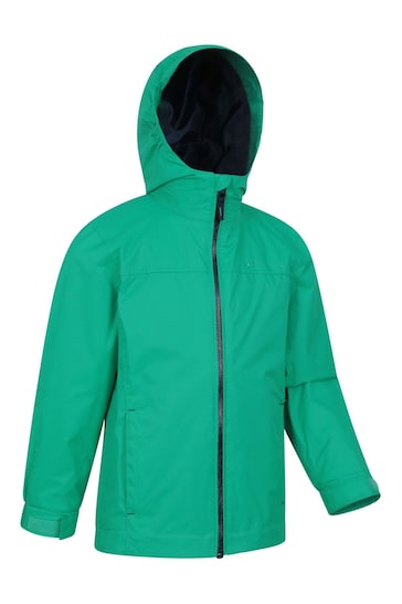 Mountain Warehouse Green Kids Torrent Waterproof Jacket