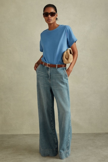 Levi's® Denim Blue Barstow Western Long Sleeved Shirt