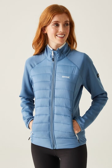 Regatta Blue Womens Clumber Hybrid V Walking Jacket