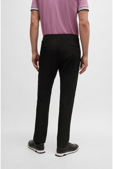 BOSS Black Tapered Fit Stretch Cuffed Chino Trousers