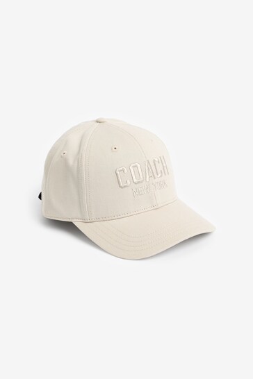 COACH Grey Embroidered Baseball Hat