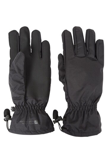 Mountain Warehouse Black Mens Classic Waterproof Gloves