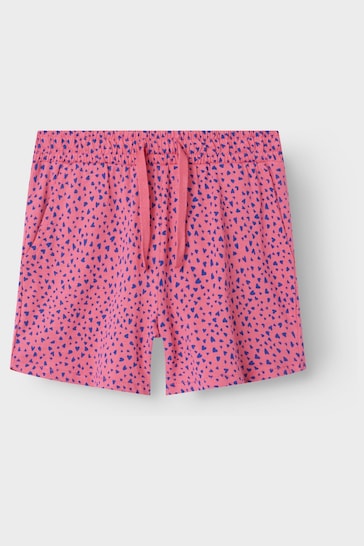 Name It Pink Elasticated Printed Shorts