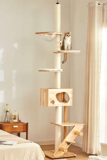 Lords and Labradors Cream Helsinki Multi Tier Cat Scratch Post