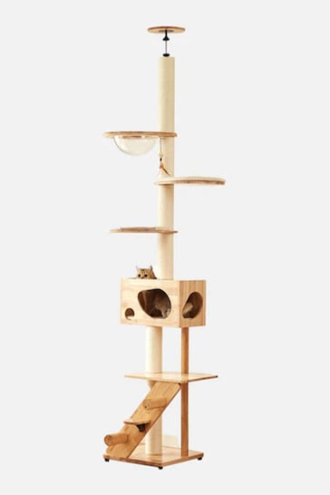 Lords and Labradors Cream Helsinki Multi Tier Cat Scratch Post