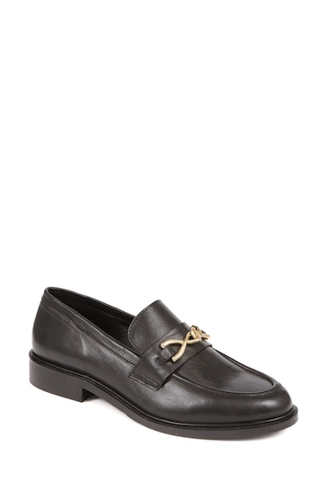 Jones Bootmaker Mari Leather Black Loafers