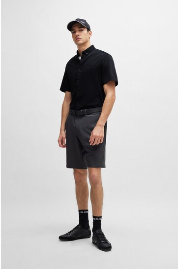 BOSS Black Regular-Fit Shirt in Cotton Piqué Jersey