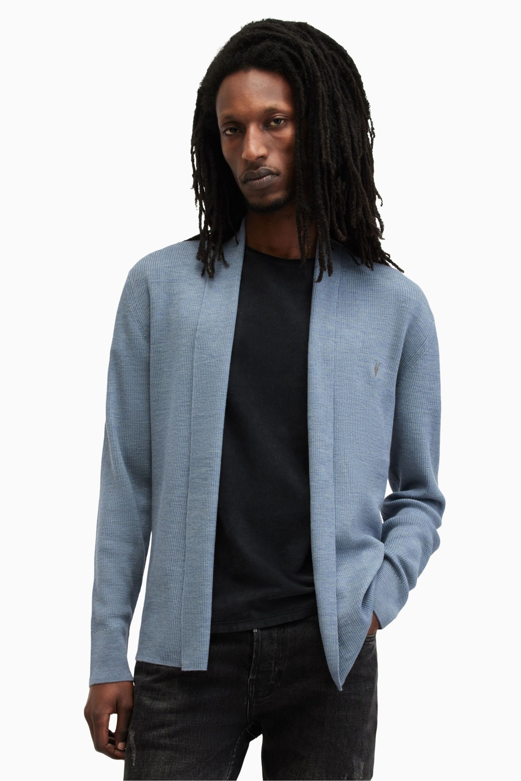 Mens open cardigan deals