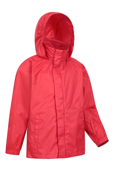 Mountain Warehouse Red Kids Pakka Waterproof Jacket