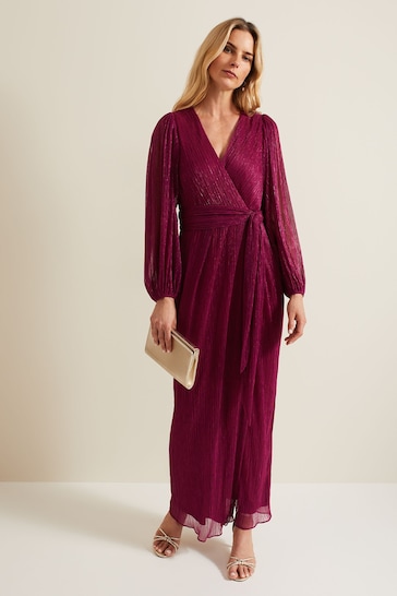 Phase Eight Pink Brielle Wrap Maxi Dress