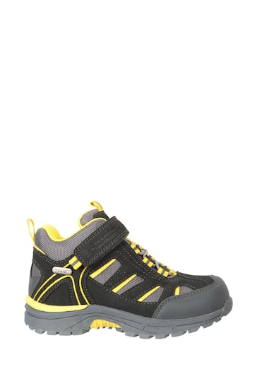 Mountain Warehouse Black Junior Drift Waterproof Walking Boots