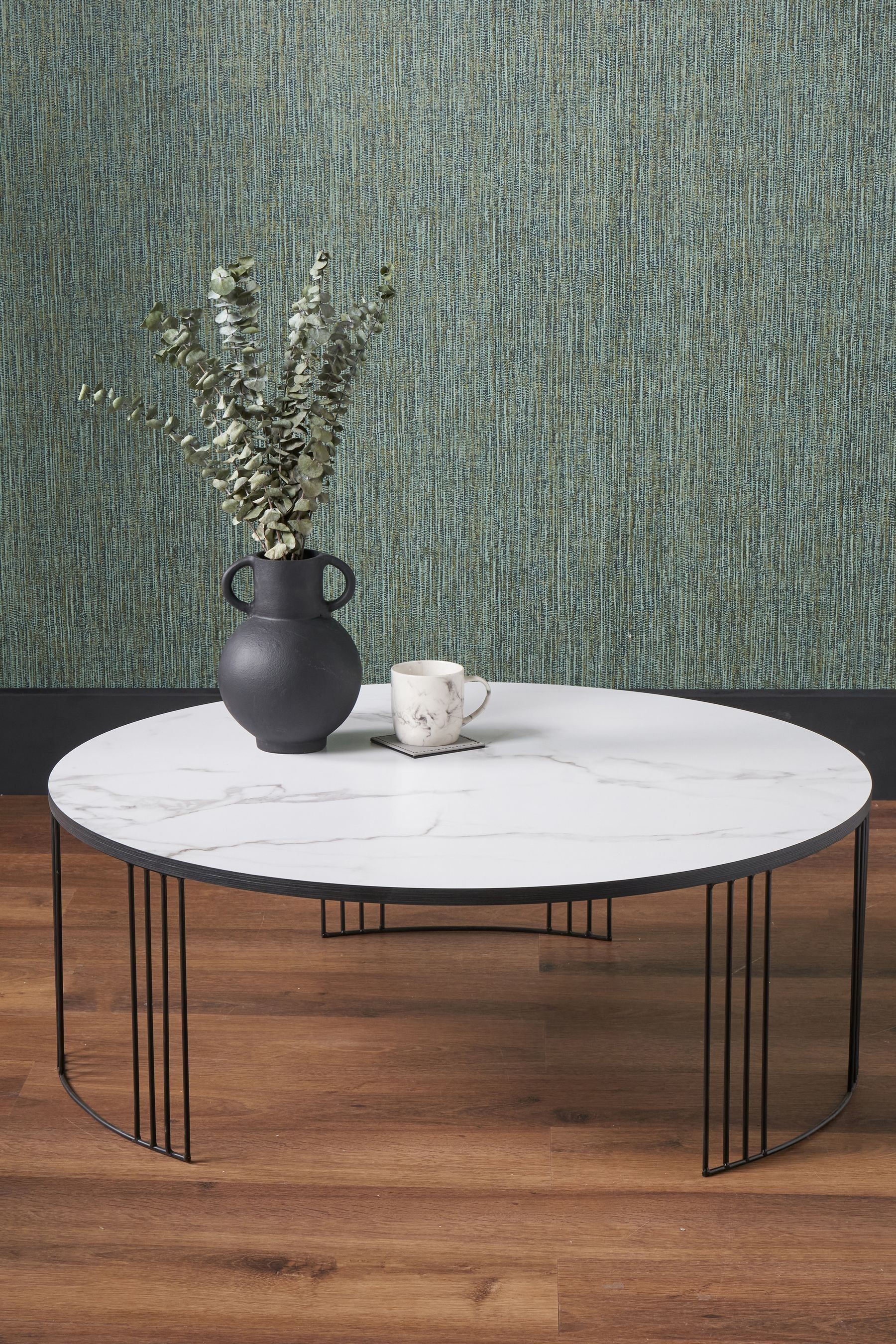 Marble veneer coffee shop table