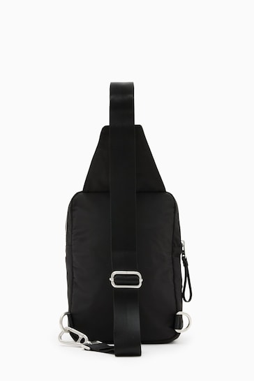 AllSaints Black Steppe Sling Bag