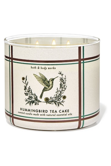 Bath & Body Works Hummingbird Tea Cake 3-Wick Candle 14.5 oz / 411 g