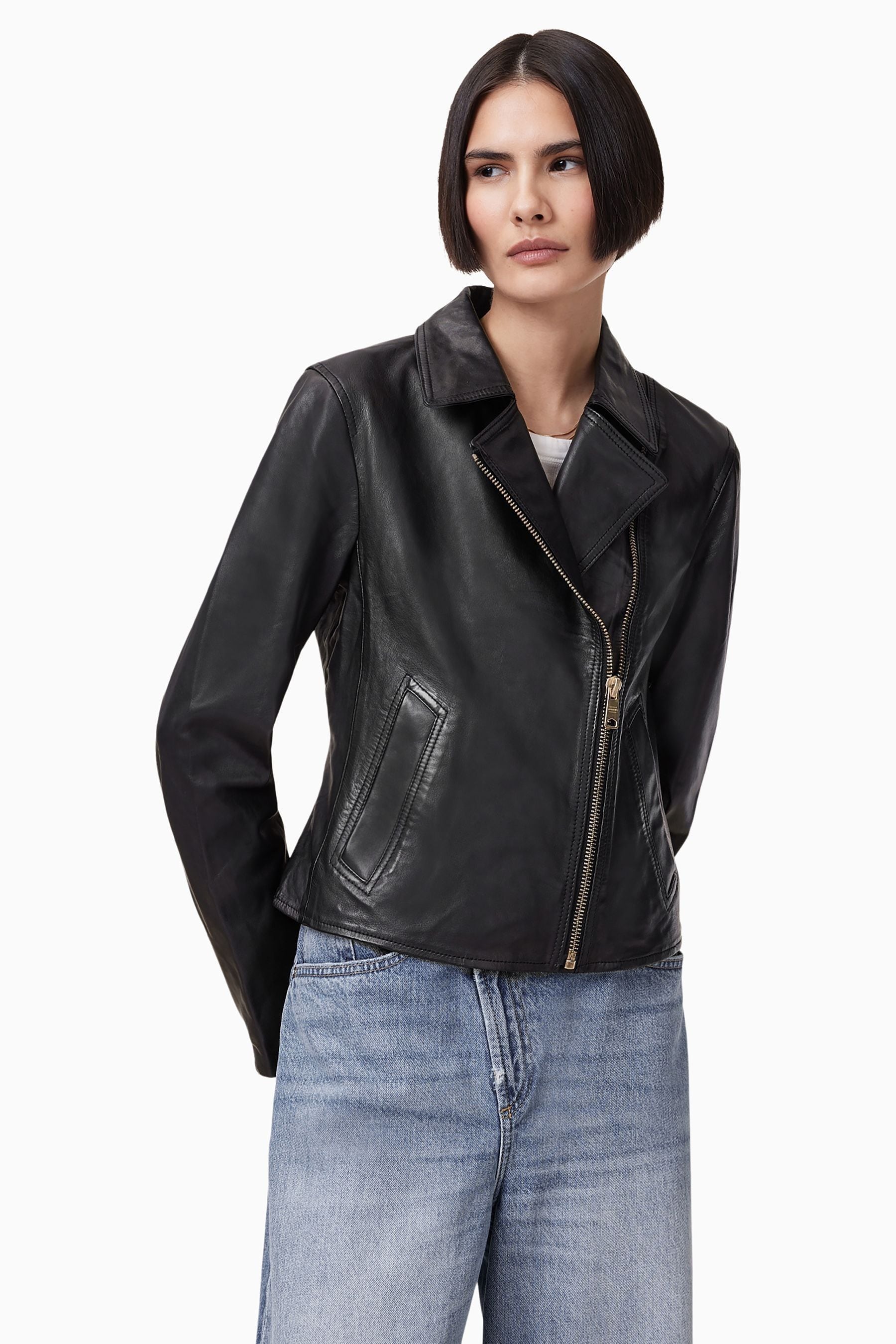 Vela leather new arrivals jacket