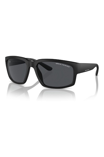 Armani Exchange Ax4142Su Rectangle Polarised Black Sunglasses