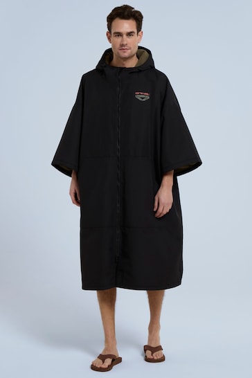 Animal Mens Misty Recycled Fleece Lined Changing Black Robe