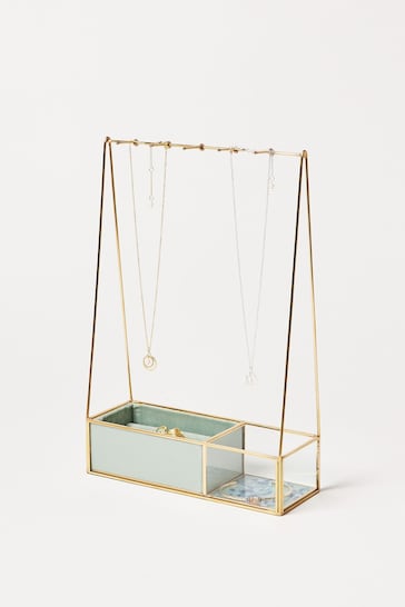 Oliver Bonas Gold Resin Jewellery Stand
