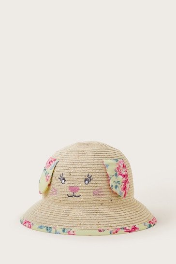 Terry floral-print bucket hat