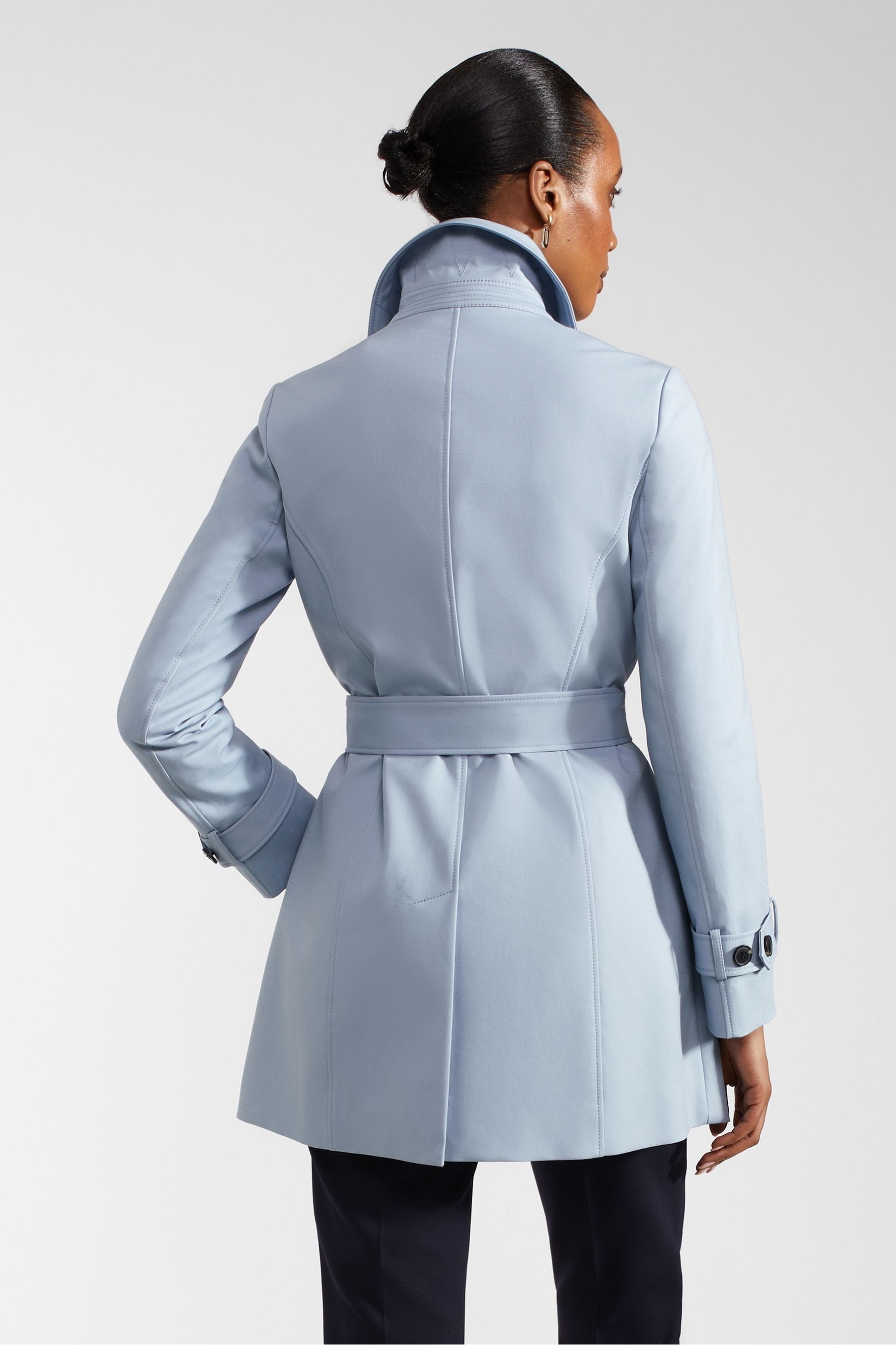 Hobbs pale blue coat outlet