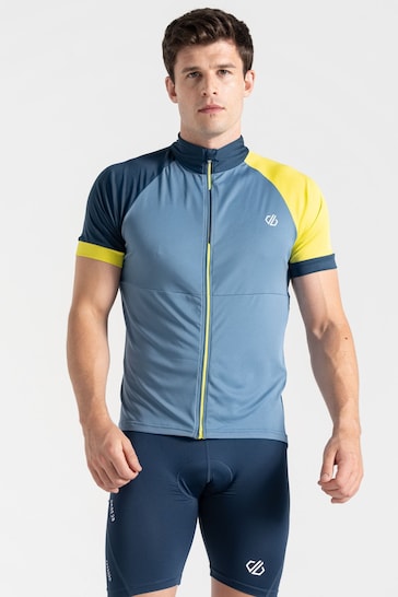 Dare 2b Blue Protraction III Zip-Up Lightweight Cycling Jersey