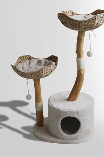Lords and Labradors Cream Back to Nature Twin Cat Scratch Post