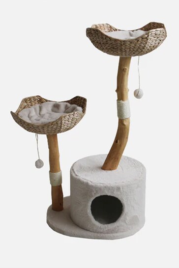 Lords and Labradors Cream Back to Nature Twin Cat Scratch Post