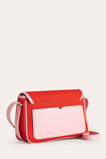 Boden Red Structured Cross-Body Bag