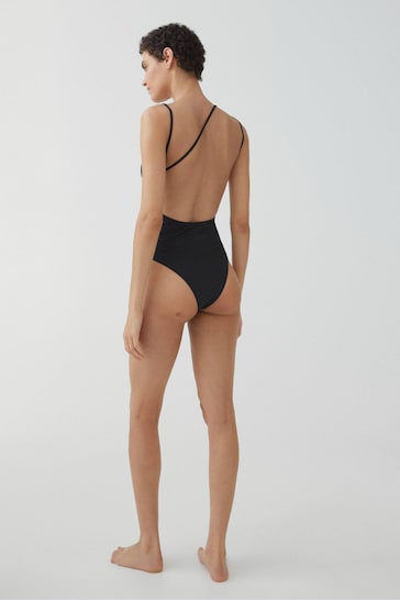 Mango Black Back Detail Swimsuit