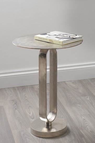 Pacific Silver Zaneta Shiny Metal Table