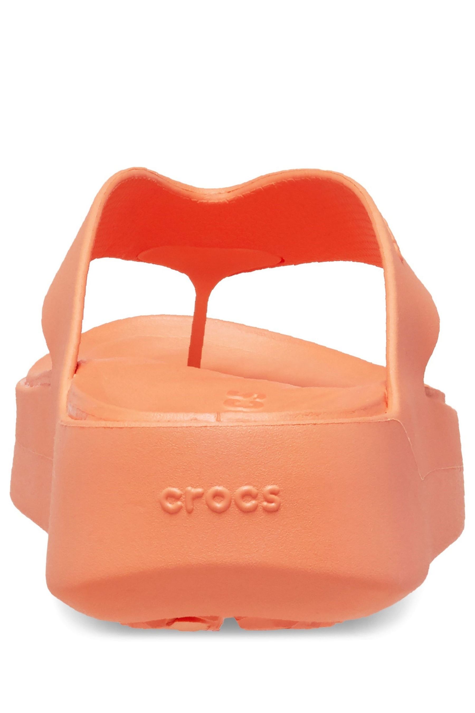 Crocs orange flip flops hot sale