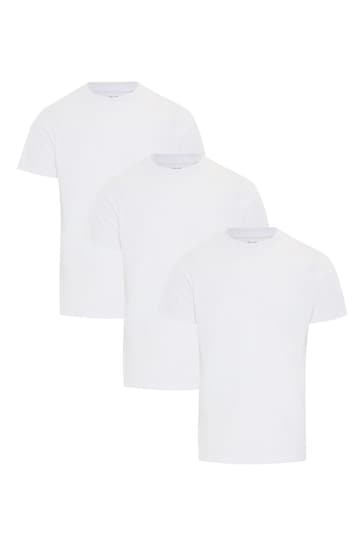 Threadbare White Essential Short Sleeve T-Shirt 3 Pack