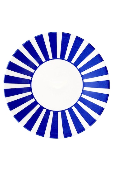 Spode Blue Steccato Bold Stripe Side Plates Set of 4