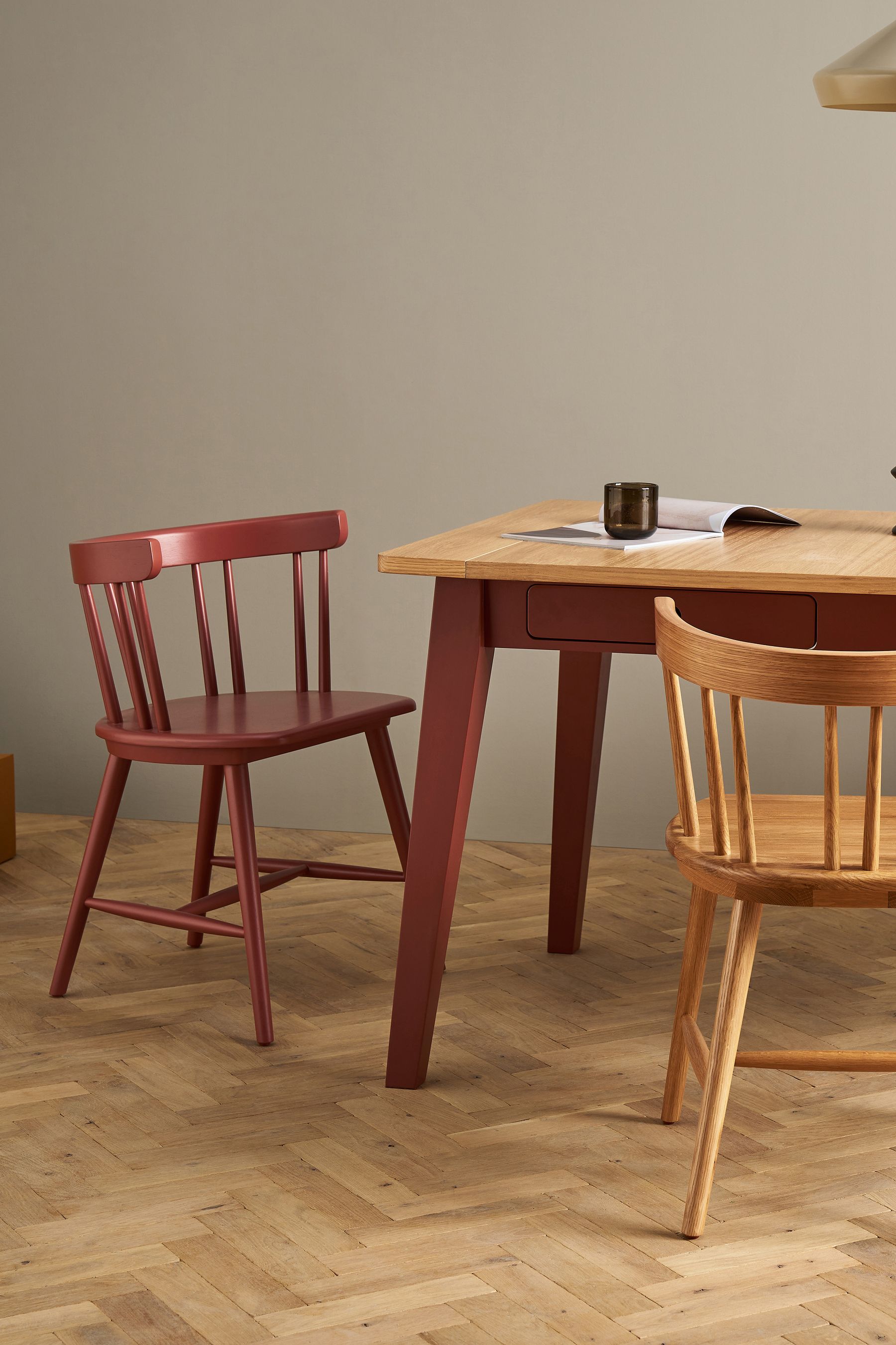 MADE.COM Set of 2 Terracotta Deauville Dining Chairs