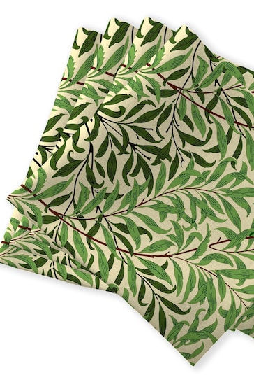 William Morris Gallery Green Willow Boughs Pack of 4 Napkins