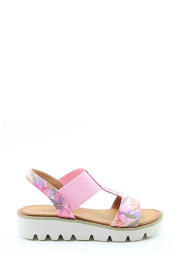 Heavenly Feet Floral Pink Ritz Litesoles Sandals