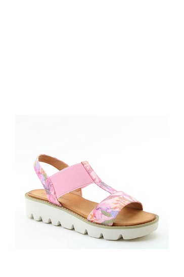Heavenly Feet Floral Pink Ritz Litesoles Sandals