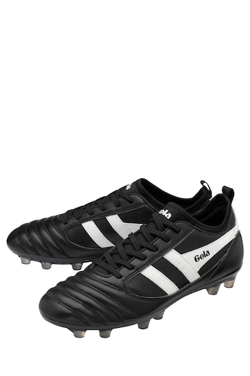 Gola Black/White Mens Ceptor MLD Pro Microfibre Lace-Up Football Boots