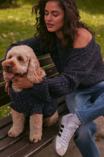 Navy Dog Jumper