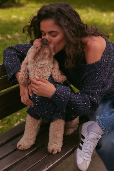 Navy Dog Jumper