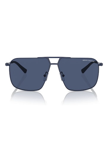 Armani Exchange Blue Ax2050S Pilot Sunglasses