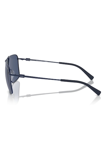 Armani Exchange Blue Ax2050S Pilot Sunglasses